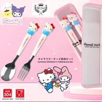 Gambar Alat makan Sendok Garpu Anak 304 SUS Stainless Steel Sanrio original - Kuromi dari Sbj-Jakarta undefined 4 Tokopedia