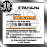 Gambar KAWAT HARMONIKA GALVANIS TEBAL 1,6 MM LUBANG 3 CM HARGA  METER PERSEGI dari Toko Besi Palembang HH STEEL undefined 3 Tokopedia
