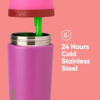 Gambar Owala Kids Flip Waterbottle with Straw and Locking Lid 415ml/14oz - Pink dari Cookieegoodieenew undefined 2 Tokopedia