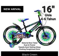 Gambar SEPEDA ANAK BMX MICHEL UKURAN 16 INCH USIA 4 5 6 TAHUN SEPEDA ANAK - blue oren dari JLING SHOPID undefined 3 Tokopedia