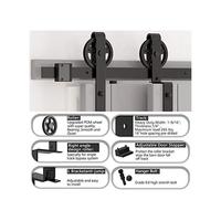 Gambar Hotsale Skysen 6Ft Heavy Duty Sliding Barn Door Hardware Single Trac dari Shamora Mall undefined 4 Tokopedia