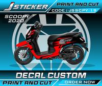 Gambar DECAL PRINTING MOTOR SCOOPY 125 FULL BODY - TOSCA, GLOSSY dari J decal undefined 2 Tokopedia