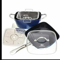 Gambar PANCI SET VICENZA SQUARE PAN V5492 5 pcs - Biru dari Jawa Electrik undefined 4 Tokopedia