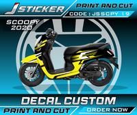 Gambar DECAL PRINTING MOTOR SCOOPY 125 FULL BODY - TOSCA, GLOSSY dari J decal undefined 1 Tokopedia