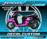 Gambar DECAL PRINTING MOTOR SCOOPY 125 FULL BODY - TOSCA, GLOSSY dari J decal undefined 4 Tokopedia