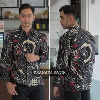 Gambar Batik Pria Lengan Panjang Premium Model Baju Kerja Terbaru Keren Bagus - Motif PB32, XXXL dari PRANATA BATIK STORE undefined 5 Tokopedia