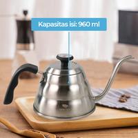 Gambar One Two Cups Teko Kopi Leher Angsa Pour Over Kettle Thermometer 900ml dari Aldocell18 undefined 4 Tokopedia