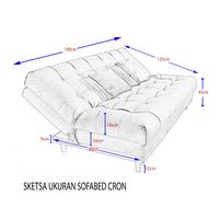 Gambar Sofabed Cron Multifungsi Lapisan Microfiber - Pandora 105 dari azkia berkah jaya_NEW undefined 4 Tokopedia