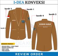 Gambar JAS ALMAMATER BAHAN AMERICAN DRILL - JAS ALMAMATER CUSTOM BORDIR - 5/6 titik dari I-DEA KONVEKSI undefined 1 Tokopedia