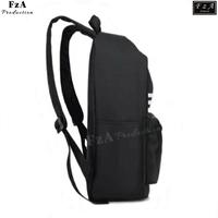 Gambar Tas Ransel Gendong Laptop Distro Sekolah Kuliah Pria Wanita Backpack Tas Punggung Laptop Tas Ransel Distro Original FzA - BKLQS - Black LN + dari FzA Official undefined 5 Tokopedia