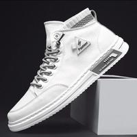 Gambar Sepatu Sneakers Boots Casual Putih Tali Tinggi Pria Sneaker Boot Cowok - Hitam, 40 dari Go Mall Official undefined 5 Tokopedia