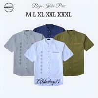 Gambar Baju Koko Alda Jumbo Big Size Pria Dewasa Lengan Pendek Katun - Navy, L dari aldashop17 undefined 1 Tokopedia