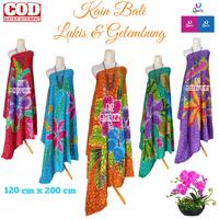 Gambar Kain Bali Pantai/Kain Bali Lukis Jumbo Baru/Kain Pantai Lembut Halus - Hijau dari Abiyy Mode undefined 4 Tokopedia