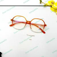 Gambar Kacamata frame bulat lentur ringan pria wanita ONLY FRAME dari Dean Kacamata undefined 5 Tokopedia