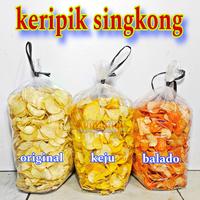 Gambar KERIPIK SINGKONG KEJU BALADO KEMASAN 1 KG - ORIGINAL dari ABIMANYU SNACK_NEW undefined 1 Tokopedia