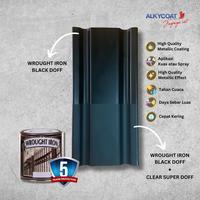 Gambar NEO ALKYCOAT WROUGHT IRON-CAT BESI TEMPA/PAGAR(ORANGE GOLD 808) 0.9L - BLACK DOFF  dari ALKYCOAT Paint undefined 4 Tokopedia