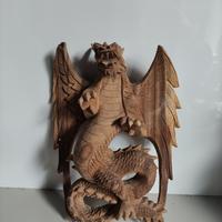 Gambar PATUNG NAGA BERSAYAP - HIASAN DINDING NAGA BERSAYAP dari CAHAYA NANDITA undefined 1 Tokopedia