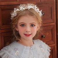 Gambar Headpiece Mutiara Bunga Korea Flower Crown Wanita Bridal Tiara Mahkota - Purple dari safitiri undefined 5 Tokopedia