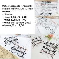 Gambar Paket kacamata lensa ANTI RADIASI STANDAR OPTIK(BENING SAJA) minus, - 2127, normal dari KacamataBaik undefined 1 Tokopedia