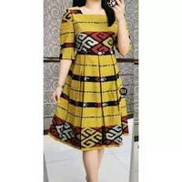 Gambar dress tenun longdres cantika tunik tenun - B, XL dari Arum Baju tenun undefined 1 Tokopedia
