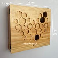 Gambar Box Cover Penutup MCB Dan Panel Listrik Motif Hexa - McbH - Unpainted dari nanhayu custom woodcraft undefined 4 Tokopedia