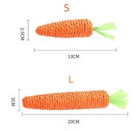 Gambar 2 Pcs Cat Toy Supplies Sisal Rope Carrot Tease Cat Toys Carrot Sisal dari lacoopia undefined 3 Tokopedia