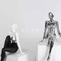 Gambar Ornamen Patung Lady Mekanik Seni / Genesis Mannequin Figure EB 2422 - Silver dari EB Home Decor & Living undefined 2 Tokopedia