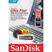 Gambar Sandisk Ultra Flair USB 3.0 150MB/s flashdisk CZ73 64GB - 16GB dari Original 777 undefined 1 Tokopedia