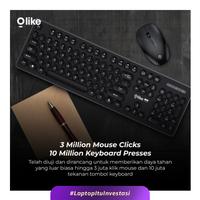 Gambar OLIKE KMS1 Wireless Keyboard Mouse Combo Set Portable DPI dari KLA Computer undefined 4 Tokopedia