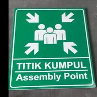 Gambar Rambu Titik Kumpul / Assembly Point Acp Ukuran - 30cm x 25cm dari Indosign Bekasi undefined 1 Tokopedia