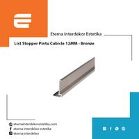 Gambar List Stopper Pintu Cubicle 12MM - Bronze - UKURAN 1.85M dari Eterna Interdekor Estetika undefined 2 Tokopedia