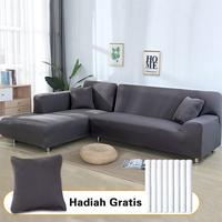 Gambar COVER SARUNG SOFA Penutup sofa elastis /penutup sofa 1/2/3 dudukan - Hitam, 2Seate(145-185) dari Gottdi undefined 3 Tokopedia