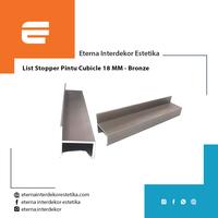 Gambar List Door Stopper Cubicle 18MM  - Bronze - uk. 2 meter dari Eterna Interdekor Estetika undefined 1 Tokopedia
