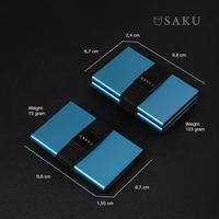 Gambar SAKU Dompet Kartu Pria Smart Card Holder Wallet RFID Commando BLACK - Black, Single dari Saku Official undefined 5 Tokopedia