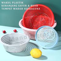 Gambar Keranjang Sayur & Buah * Wakul Plastik * Wadah Baskom Serbaguna - PINK dari MD mandiri undefined 1 Tokopedia