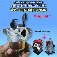 Gambar Alkon Carburator Diesel Original untuk Pompa Air Mini 1-1,5 Inch WP-10 4Tak Bensin Mesin 3hp 2hp Karburator dari Flories store jaya undefined 1 Tokopedia