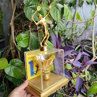 Gambar trophy tropi piala plakat badminton kayu mix akrilik dari Bunda.alshop undefined 4 Tokopedia