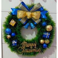 Gambar [New Day] Dekorasi Krans Natal Wreath Hiasan Parcel Slinger Tinsel dari melikele01 undefined 4 Tokopedia