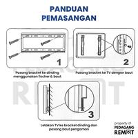 Gambar Braket Bracket TV LED LCD Android SmartTV Universal 26" - 63" Inch 32" dari Pedagang Remote_NEW undefined 5 Tokopedia