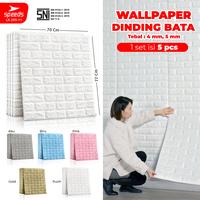 Gambar Wallpaper Dinding Perekat wallpaper 3d Stiker Motif Bata Foam PE 205-1 - 12 PI5mm dari Calary Toys undefined 1 Tokopedia