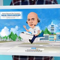 Gambar Karikatur 1 wajah cetak bingkai ukuran 12R 30 x 40 cm dari Kamar Pixel undefined 4 Tokopedia