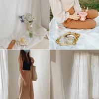 Gambar kain backdrop polos kain background aesthetic foto studio putih korea - LEBAR 240 BW dari cahayasttr undefined 2 Tokopedia