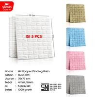 Gambar Wallpaper Dinding Perekat wallpaper 3d Stiker Motif Bata Foam PE 205-1 - 12 PI5mm dari Calary Toys undefined 3 Tokopedia