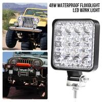 Gambar Lampu Tembak Sorot LED 16 MATA Kotak 12 - 24 V Mobil Truk Bus - 16 MATA ABS dari OtomoHOme undefined 4 Tokopedia