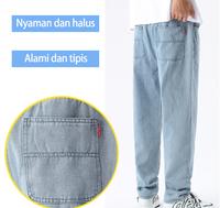 Gambar KL/Celana jeans celana cargo Pria casual straight baggy pants premium - -biru【elastis】, 30 dari kemal sellerz undefined 2 Tokopedia