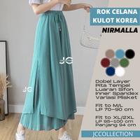 Gambar Celana Panjang Sifon Gaya Korea Nurmalla Stice Pants Kulot JCFashion - Tosca, M/L dari JCCollections_NEW undefined 5 Tokopedia
