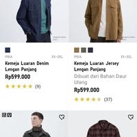 Gambar kemeja baju kaos jaket jacket uniqlo pria original new preloved fredperry polo ralph lauren dari prelovedindonesia777 undefined 2 Tokopedia