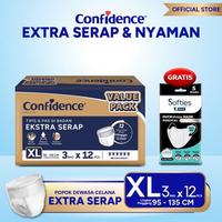 Gambar Confidence Popok Ekstra Serap E-Pack Xl 36 Free Softies Duckshape Mask dari apikapik22 undefined 1 Tokopedia
