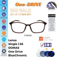 Gambar Kacamata Bluecromic Drive Minus Frame Kotak Ringan Dan Lentur - Hitam, ANTIRADIASI dari optik kejora undefined 5 Tokopedia