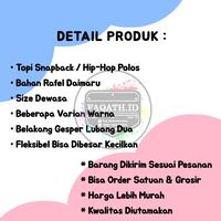 Gambar topi snapback polos & topi snapback & topi hiphop polos & topi polos dari grosir topi polos dan custom undefined 2 Tokopedia